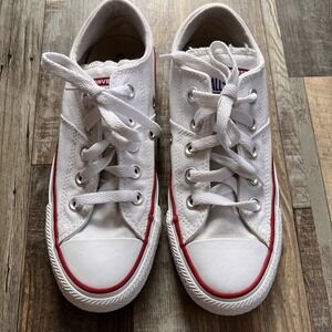 White Converse Shoes Size 5